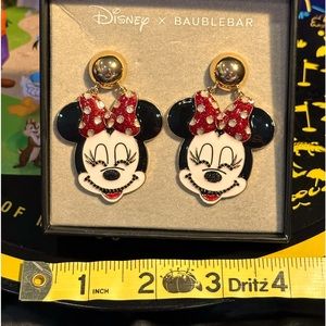 Disney x Baublebar new with tags Minnie Mouse chandelier earrings